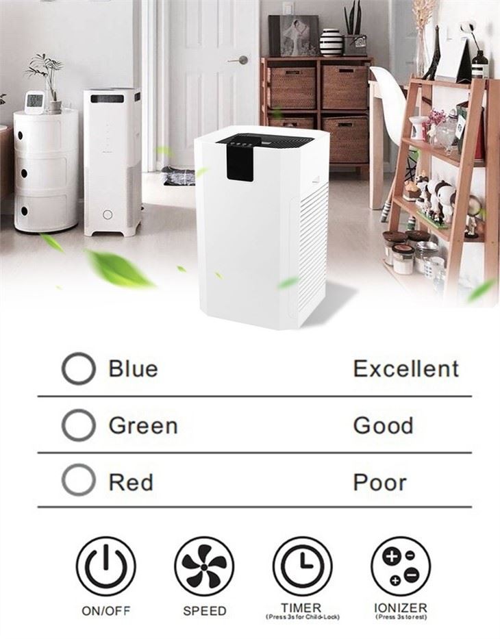 BKJ-80A Anion Air Quality Display Air Purifier