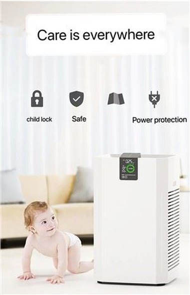 Máy lọc không khí kích thước lớn với chức năng hẹn giờ