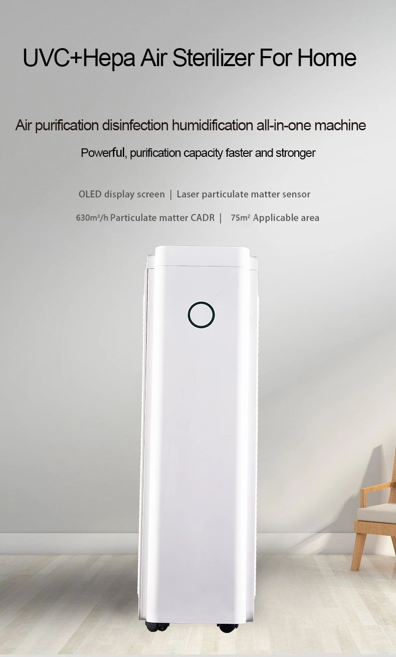 BKJ-60C Household Air Purifier With UVC Easy Move